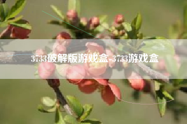 3733破解版游戏盒-3733游戏盒