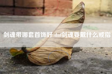 剑魂带哪套首饰好 dnf剑魂要戴什么戒指