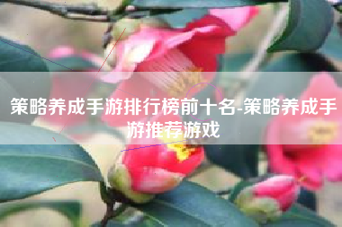 策略养成手游排行榜前十名-策略养成手游推荐游戏