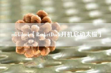 rockdock「RocketDock开机启动太慢」