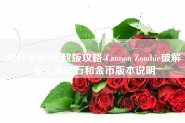 炮打笑脸3无敌版攻略-Cannon Zombie破解版无限钻石和金币版本说明