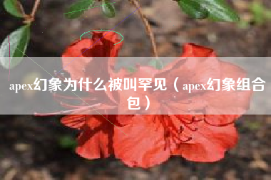 apex幻象为什么被叫罕见（apex幻象组合包）