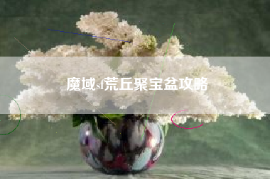 魔域sf荒丘聚宝盆攻略