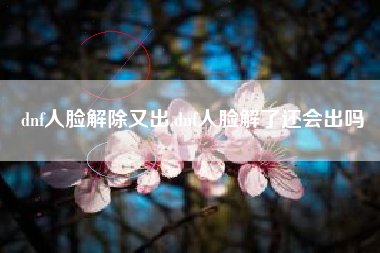 dnf人脸解除又出,dnf人脸解了还会出吗