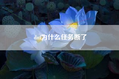 dnf为什么任务断了