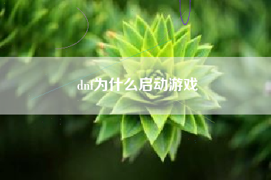 dnf为什么启动游戏