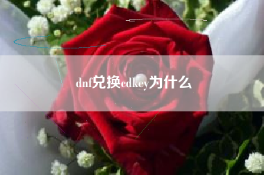 dnf兑换cdkey为什么