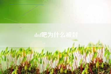 dnf吧为什么被封