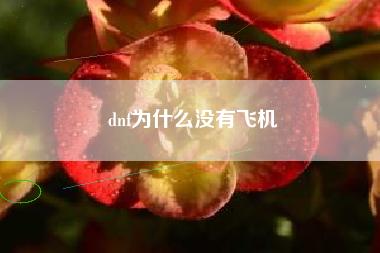 dnf为什么没有飞机