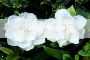 dnf平衡为什么没来