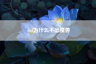 dnf为什么不出魔兽