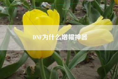 DNF为什么增幅神器