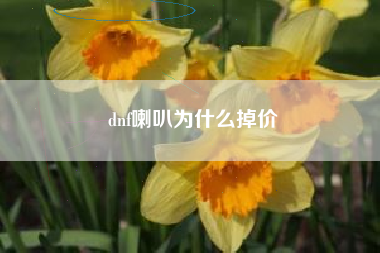 dnf喇叭为什么掉价