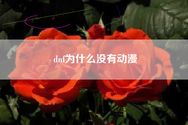 dnf为什么没有动漫