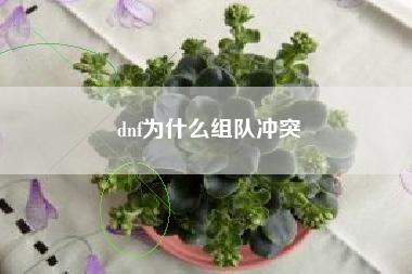 dnf为什么组队冲突