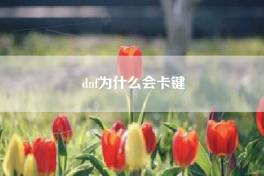 dnf为什么会卡键