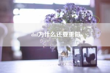 dnf为什么还要重做