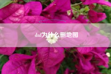 dnf为什么删地图