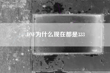 DNF为什么现在都是333