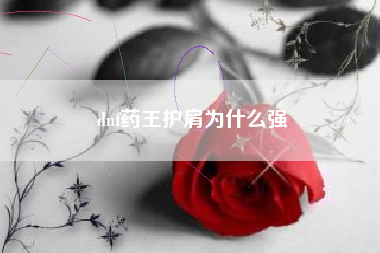 dnf药王护肩为什么强