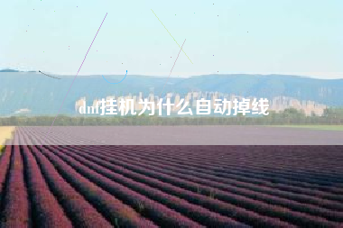 dnf挂机为什么自动掉线