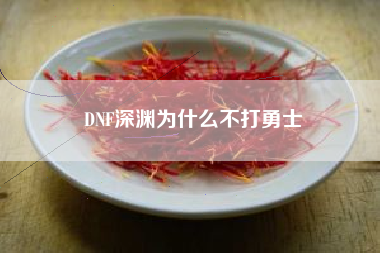 DNF深渊为什么不打勇士