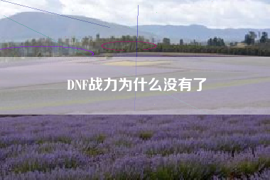 DNF战力为什么没有了