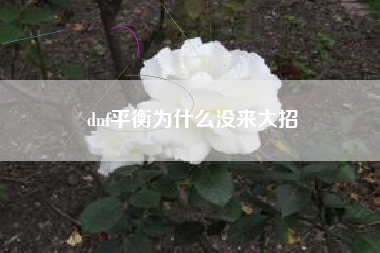 dnf平衡为什么没来大招