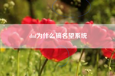 dnf为什么搞名望系统