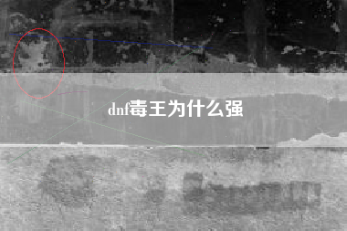 dnf毒王为什么强